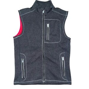 *NEW* flag & anthem - Grey Vest Zipper 100% polyester  (small) original 34.97